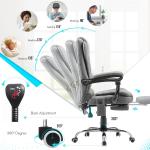 YODOLLA Ergonomic Reclining Chair with Heat & Massage