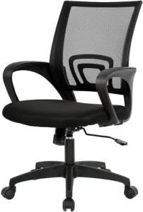 Adjustable Mid Back Ergonomic Swivel Desk Chair