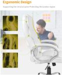 Adjustable High Back Ergonomic Office Chair, White