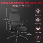 Adjustable Ergonomic Office Chair with Lumbar Support