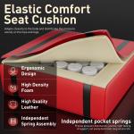 Ergonomic Gaming Chair with Footrest and Headrest