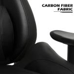 Black Ergonomic Gaming Racing Chair with Carbon Fiber