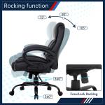 Big and Tall Office Chair 400lbs Wide Seat Ergonomic Desk Chair with Lumbar Arms