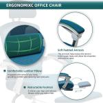 Swivel Mesh Office Chair Ergonomic with Adjustable High Back and Lumbar Support