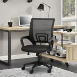Adjustable Height Swivel Computer Home Office Ergonomic Desk Mesh Chair Black