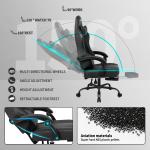 Gaming Chair with Footrest- Ergonomic Gaming Chairs for AdultsBig and Tall Chair