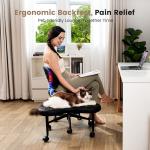 Home Office Chair Ergonomic Computer Desk Chair with Lumbar Support Cross Legged