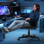 Ergonomic Gaming Chair, PU Leather Office Racing Chair for Adults & Teens