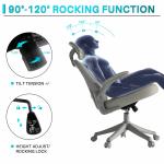 Ergonomic Gray Office Chair with Flip-Up Armrests