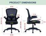 Sytas Office Chair Ergonomic Desk Chair Computer Task Mesh Chair - Black