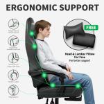Gaming Chair with Footrest- Ergonomic Gaming Chairs for AdultsBig and Tall Chair