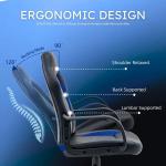 Ergonomic Gaming Chair, PU Leather Office Racing Chair for Adults & Teens