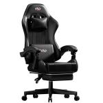 Ergonomic Gaming Chair with Lumbar Support & Footrest