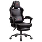 Heavy-Duty Ergonomic Gaming Chair with Footrest