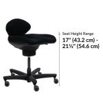 CoreChair Black Ergonomic Active Sitting Office Chair