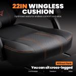 Heavy-Duty Ergonomic Gaming Chair with Footrest