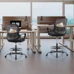  Adjustable Drafting Chair Tall Home Office Ergonomic Standing Desk Chairs 