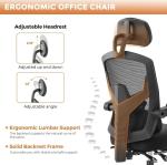 Ergonomic Adjustable Computer Chair High Back Mesh Office Chair with Footrest