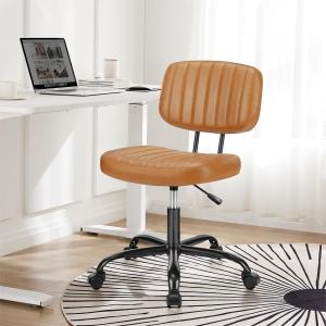 Ergonomic Armless Desk Chair with Lumbar Support