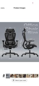 Adjustable Mesh Ergonomic Office Chair with Headrest