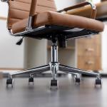 Ergonomic Ribbed Leather Home Office Chair