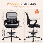  Adjustable Drafting Chair Tall Home Office Ergonomic Standing Desk Chairs 
