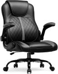 Ergonomic Home Office Desk Chair Comfortable Leather Computer Chairs for Bedroom