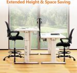  Adjustable Drafting Chair Tall Home Office Ergonomic Standing Desk Chairs 