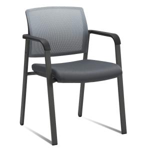 Ergonomic Mesh Back Stackable Chairs with Armrests
