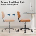 Ergonomic Armless Desk Chair with Lumbar Support