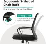 Ergonomic Gaming Chair with Wheels for Comfort