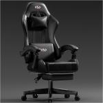 Ergonomic Gaming Chair with Lumbar Support & Footrest