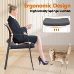 Ergonomic Mesh Back Stackable Chairs with Armrests