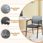 Ergonomic Mesh Back Stackable Chairs with Armrests