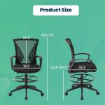 Ergonomic Tall Drafting Chair with Mesh Back