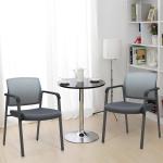 Ergonomic Mesh Back Stackable Chairs with Armrests