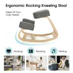 Ergonomic Rocking Kneeling Chair for Better Posture
