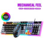 Ergonomic Gaming Keyboard and Mouse Combo with RGB LED