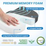 TushGuard Memory Foam Seat Cushion for Pain Relief