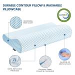 Ergonomic Memory Foam Contour Pillow for Comfort