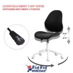 Adjustable Curved Mid-Back Ergonomic Office Chair
