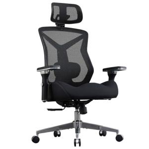 600lbs Big and Tall Office Chair with W-Shaped Seat Cushion, Ergonomic Mesh Desk Chair with Adjustable Lumbar Support, 4D Armrests for Heavy People