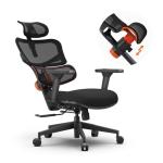 Newtral Office Chair Ergonomic - Home Office Desk Chair, Big and Tall Office Chair, Auto-Following Lumbar Support for Back Pain, Adjustable Seat Depth and Height (No Footrest, Black)