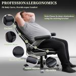 700lbs Big and Tall Office Chair for Heavy People with 5D Flip Armrests Heavy Duty Executive Chair with Adjustable Lumbar Support, Metal Base, Rubber Caster Wheels, Wide Seat for Sitting All Day