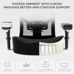 Big and Tall Office Chair 700lbs with Ergonomic W Wide Thick Seat Cushion, Oversized Mesh Desk Chair with Adjustable Lumbar for Heavy People, Computer Chair with 4D Armrest Footrest Headrest