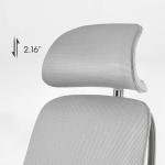 EUREKA ERGONOMIC OC75 Mesh Office Chair, Ergonomic Office Chair with Lumbar Support, Home Office Desk Chairs with 3D Armrests and Headrest, Computer Desk Chair, Grey