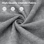 HOFFREE Criss Cross Chair with Wheels Ergonomic Office Chair with Reversible Armrest Wide Seat Comfy Desk Chair with Foot Rest for Gaming,Reading,Working(Grey)