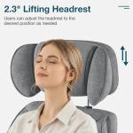 HOFFREE Criss Cross Chair with Wheels Ergonomic Office Chair with Reversible Armrest Wide Seat Comfy Desk Chair with Foot Rest for Gaming,Reading,Working(Grey)