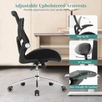 Office Chair 400lbs, Big and Tall Heavy Duty Desk Chair with Wide 3D Modeling Foam Seat, Ergonomic Computer Chair for Heavy People, Adjustable Lumbar Support and Arms