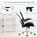 Office Chair 400lbs, Big and Tall Heavy Duty Desk Chair with Wide 3D Modeling Foam Seat, Ergonomic Computer Chair for Heavy People, Adjustable Lumbar Support and Arms